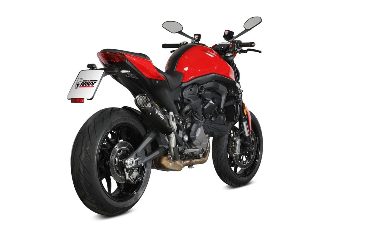 Escape homologado Mivv X-M5 en Acero negro para Ducati Monster 937 21-24 - vista 2