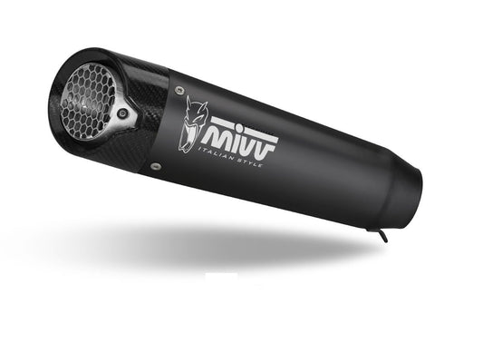 Escape homologado Mivv X-M5 en Acero negro para Ducati Monster 937 21-24 - vista 1