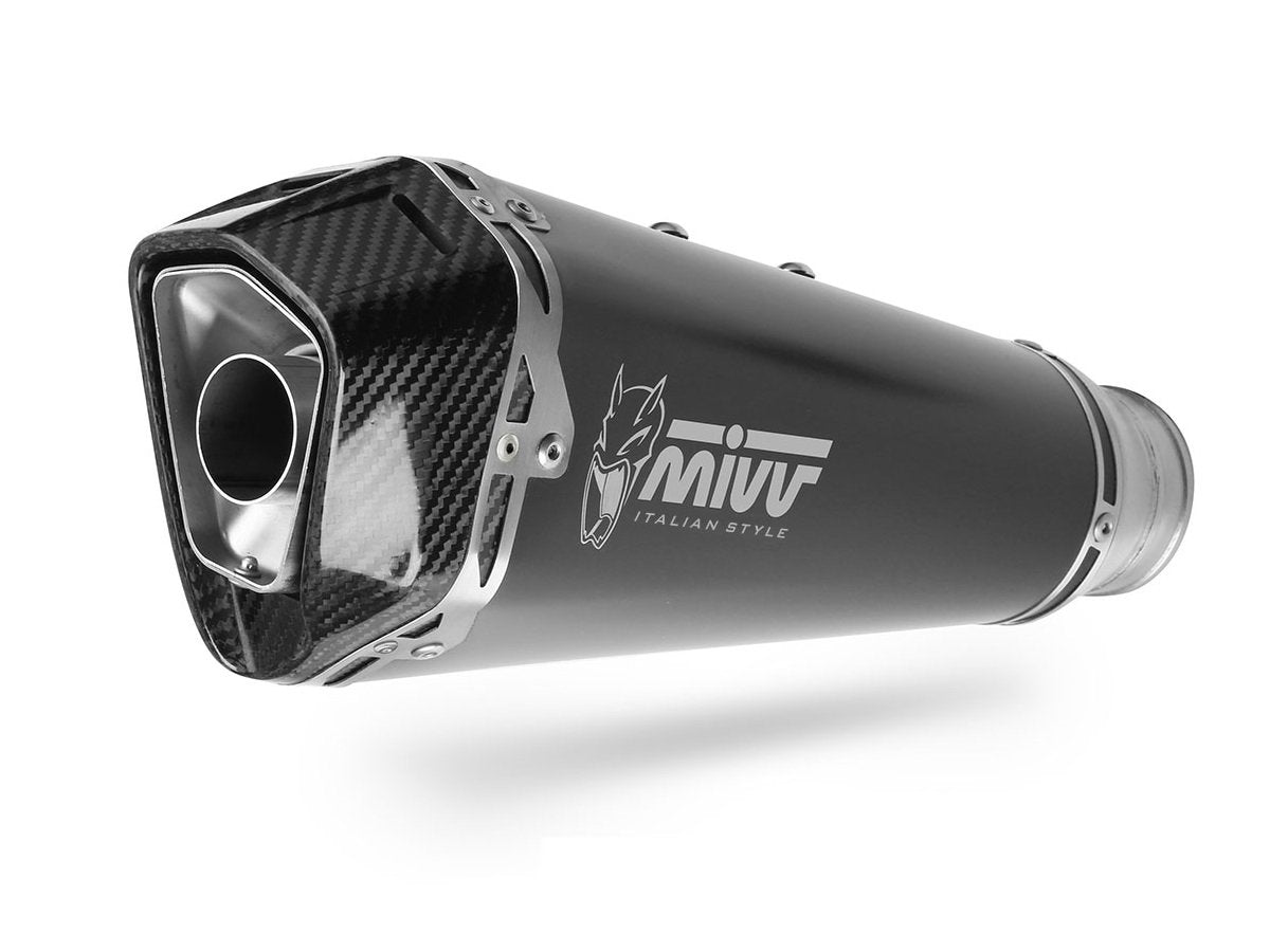 Escape homologado Mivv Delta Race en Acero negro para BMW S / M 1000 XR 20-24