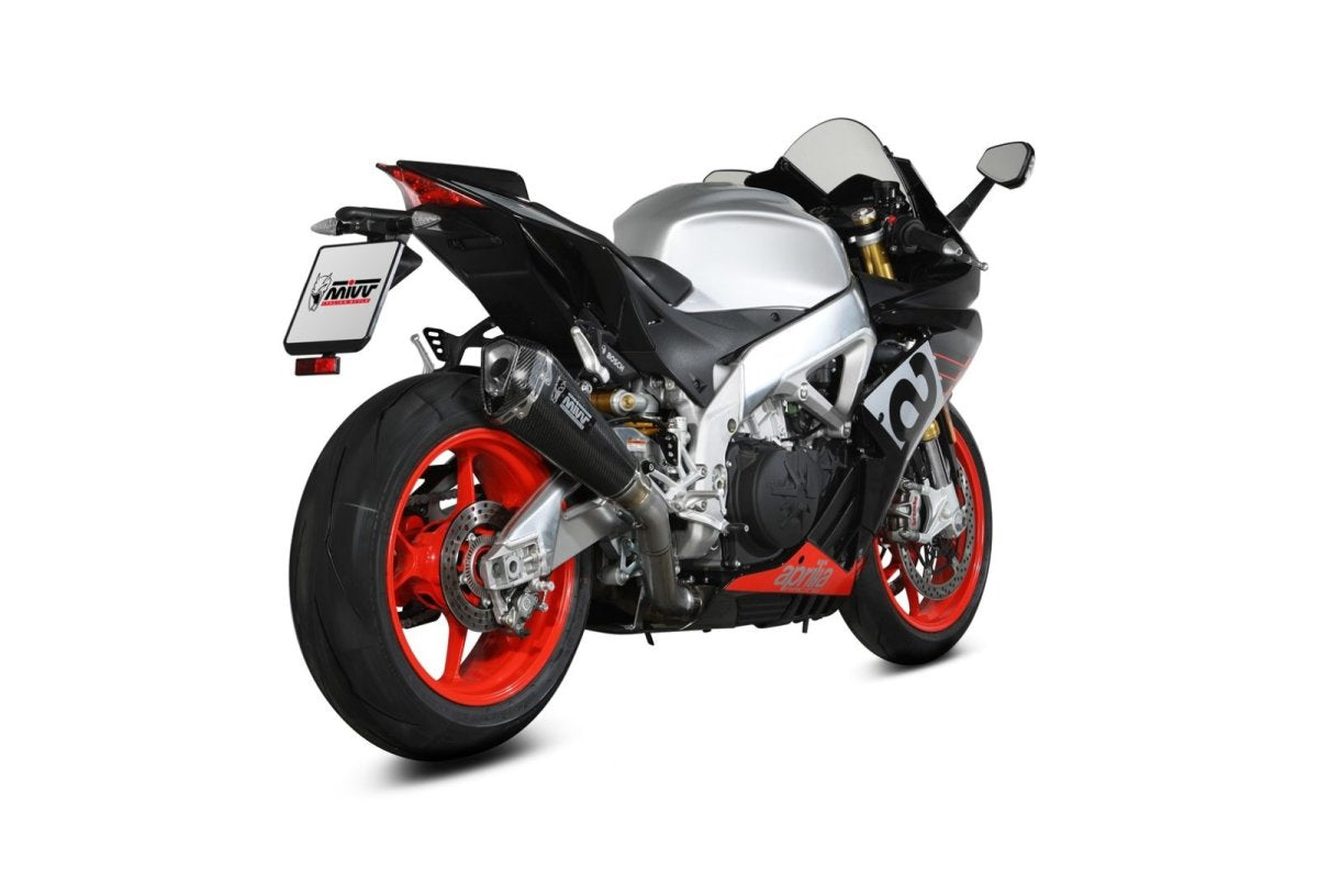 Escape homologado Mivv Delta Race en Carbono para Aprilia RSV4 RR 17-20 | RSV4 RF 17-20 | RSV4 Factory 17-20 | RSV4 1000 17-20
