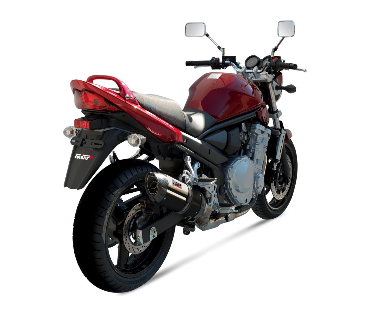 Escape homologado Mivv SUONO en Acero negro para SUZUKI GSF 650 BANDIT 07-15 | GSX 650 F 08-15