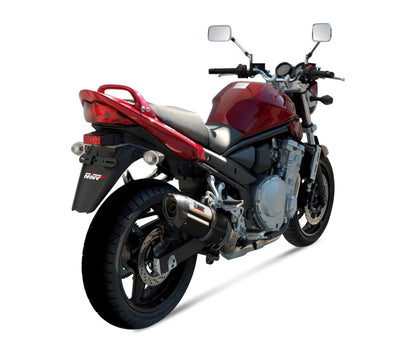 Escape homologado Mivv SUONO en Acero negro para SUZUKI GSF 650 BANDIT 07-15 | GSX 650 F 08-15