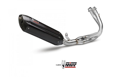 Escape completo homologado Mivv Suono en Acero negro para Kawasaki ER 6  N/F 12-16