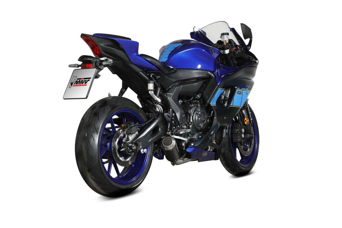 Escape completo no homologado Mivv MK3 en Carbono para Yamaha YZF R7 22-24
