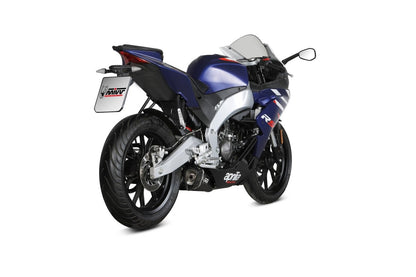 Escape completo homologado Mivv Delta Race en Acero negro para Aprilia RS 125 21-24