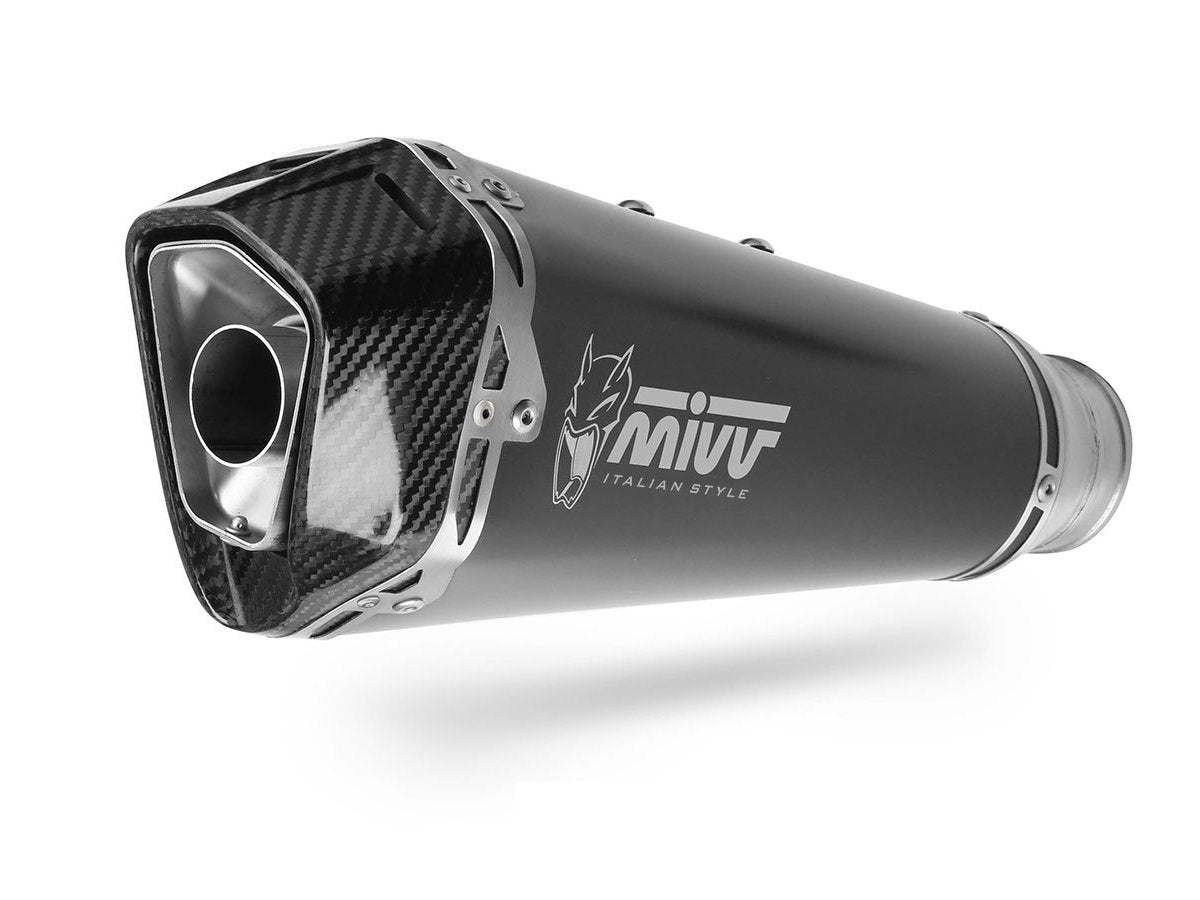 Escape completo homologado Mivv Delta Race en Acero negro para Aprilia RS 125 21-24