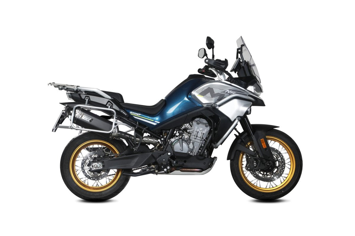 Escape homologado Mivv Speed Edge en Acero negro para CF Moto 800 MT 22-26