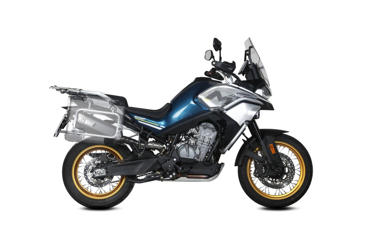 Escape homologado Mivv Speed Edge en Acero negro para CF Moto 800 MT 22-26
