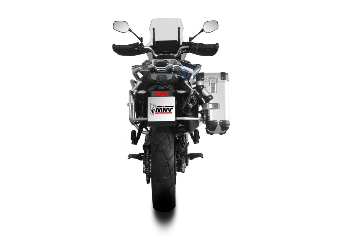 Escape homologado Mivv Speed Edge en Acero negro para CF Moto 800 MT 22-26