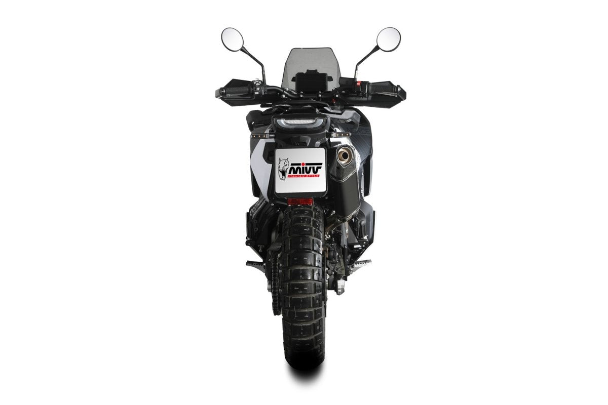 Escape homologado Mivv Speed Edge en Acero negro para Husqvarna Norden 901 22-26