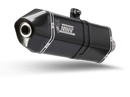Escape homologado Mivv Speed Edge en Acero negro para Husqvarna Norden 901 22-26