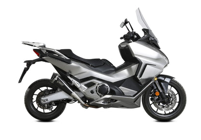 Escape homologado Mivv Delta Race en Acero negro para Honda Forza 750 21-26