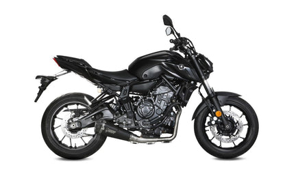 Escape completo homologado Mivv Delta Race en Acero negro para Yamaha MT 07 21-24
