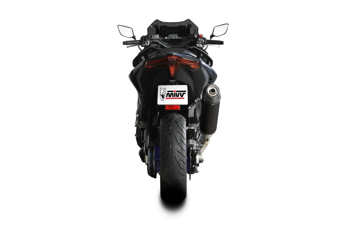 Escape completo homologado Mivv OVAL en Acero negro para Yamaha T-MAX 560 22-24