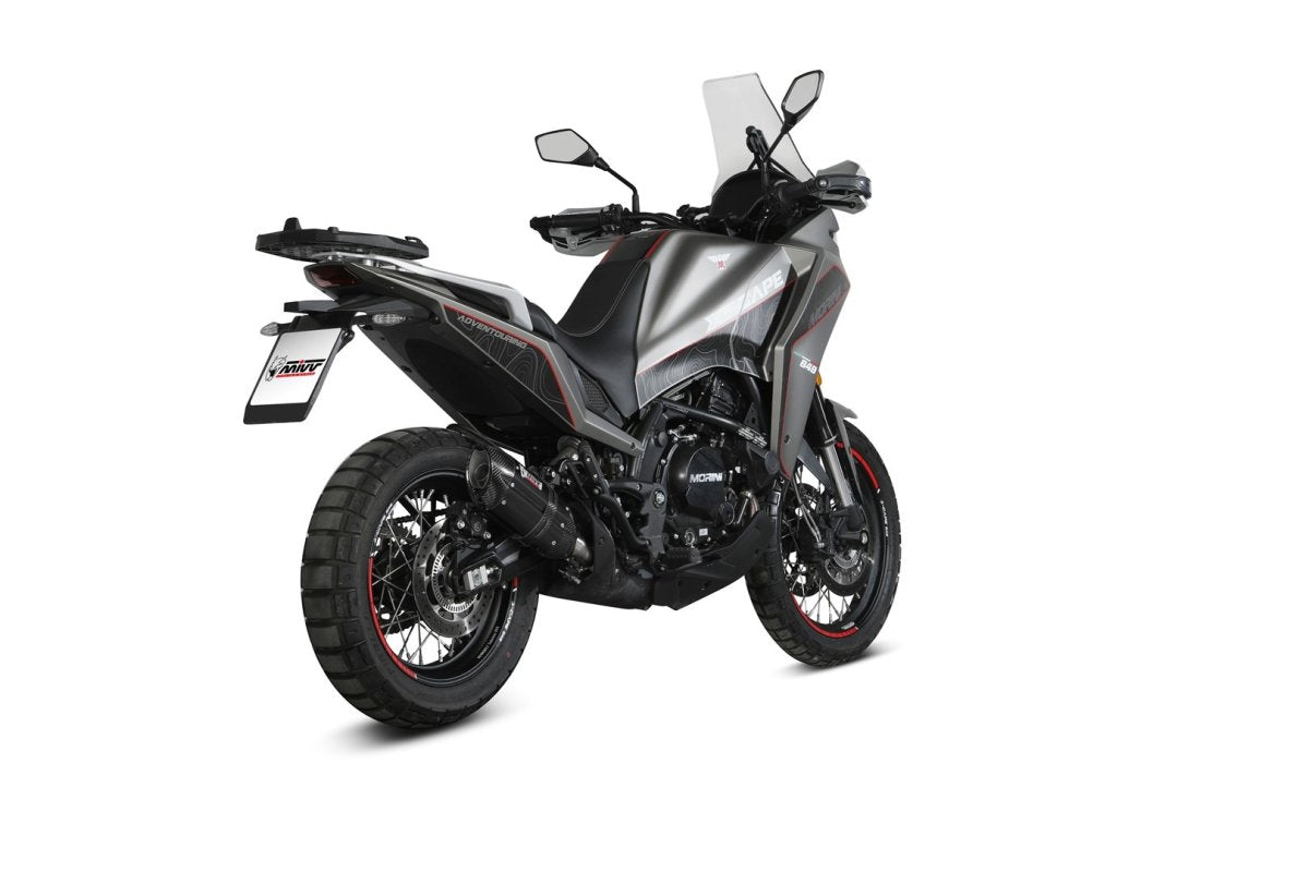 Escape homologado Mivv Suono en Acero negro para Moto Morini X-CAPE 649 21-24