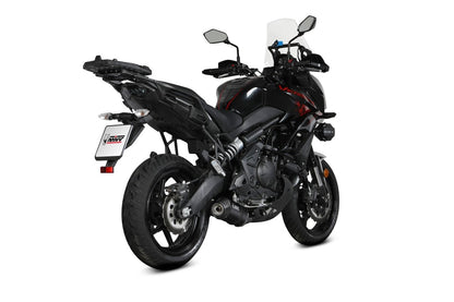 Escape completo homologado Mivv OVAL en Acero negro para Kawasaki Versys 650 21-23