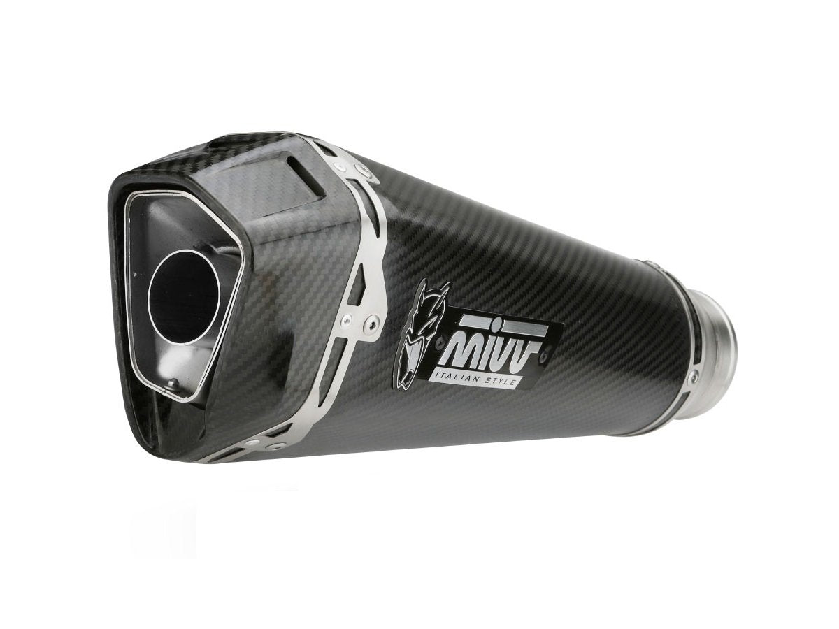 Escape homologado Mivv Delta Race en Carbono para Honda CB 750 Hornet 23-26