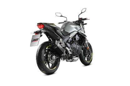 Escape homologado Mivv SR-1 en Acero negro para HONDA CB 750 HORNET 23-26
