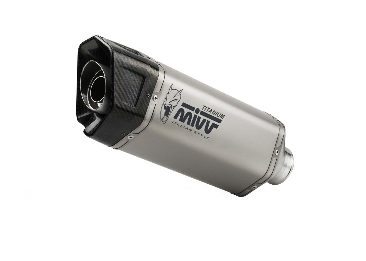 Escape no homologado Mivv SR-1 en Titanio para Aprilia