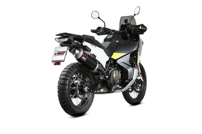 Escape homologado Mivv Dakar en Acero negro para Husqvarna Norden 901 22-26