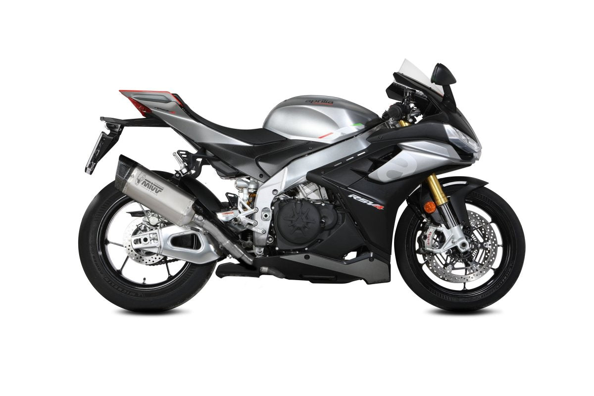 Escape homologado Mivv SR-1 en Titanio para Aprilia