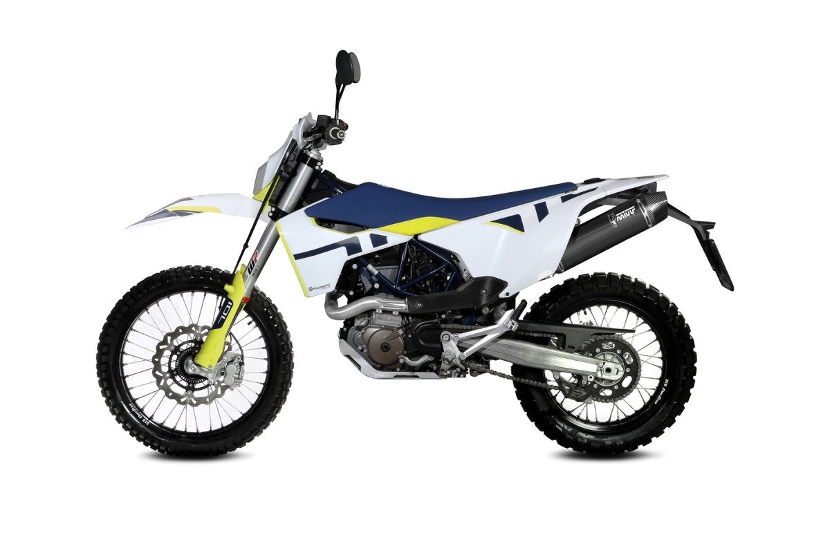 Escape homologado Mivv STR-1 en Acero negro para Husqvarna 701 ENDURO/SUPERMOTO 21-24