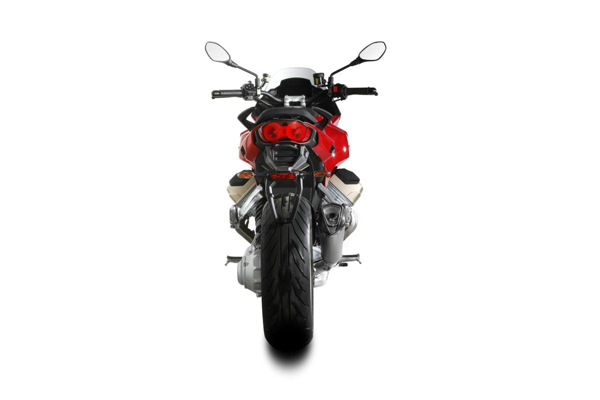 Escape homologado Mivv Delta Race en Acero inox. para Moto Guzzi V100 Mandello 22-24