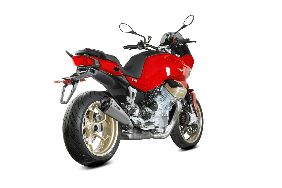 Escape homologado Mivv Delta Race en Acero inox. para Moto Guzzi V100 Mandello 22-24