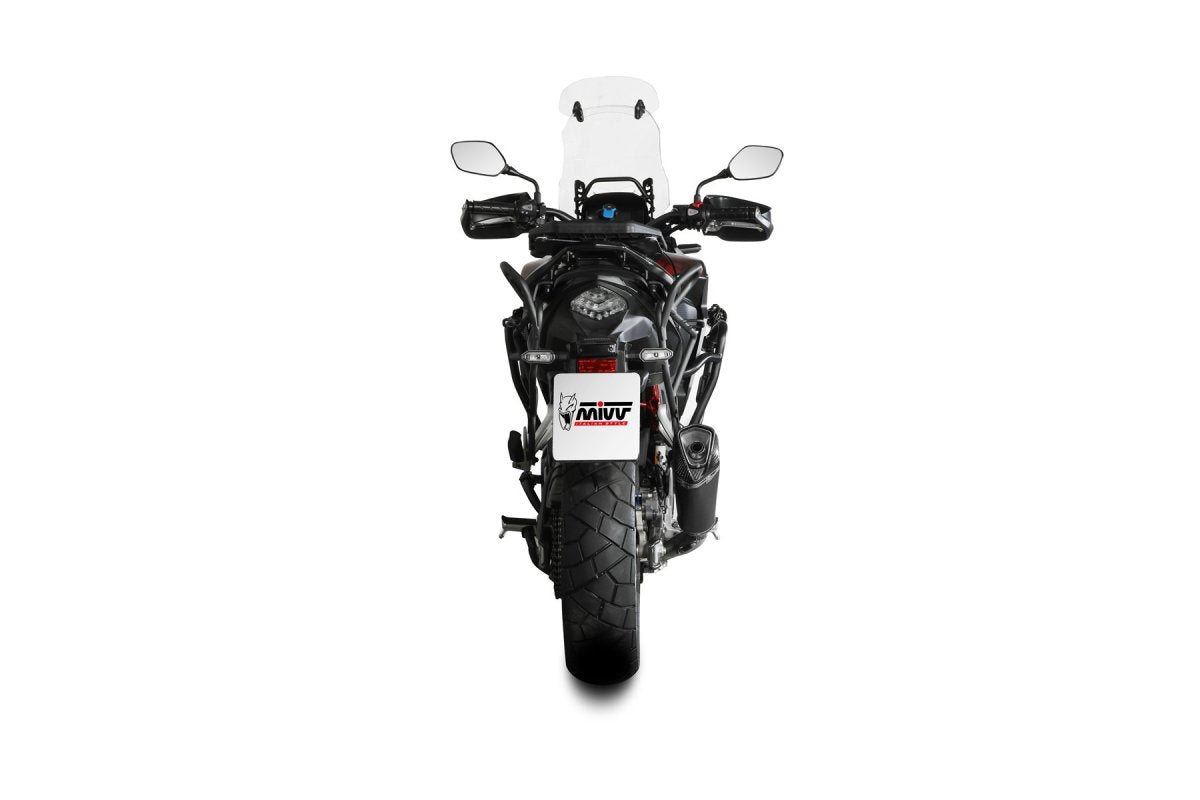 Escape homologado Mivv Delta Race en Acero negro para Honda CB 500 X 21-24