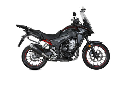 Escape homologado Mivv Delta Race en Acero negro para Honda CB 500 X 21-24