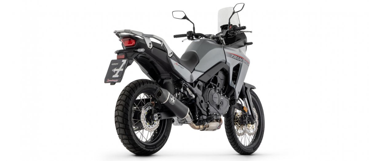 Escape ARROW Indy Race homologado en aluminio negro para HONDA XL 750 TRANSALP 23-26 - vista 2