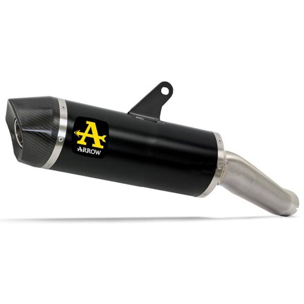 Escape ARROW Indy Race homologado en aluminio negro para HONDA XL 750 TRANSALP 23-26 - vista 1