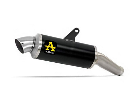 Escape ARROW Indy Race homologado en aluminio negro para HONDA XL 750 TRANSALP 23-26 - vista 1
