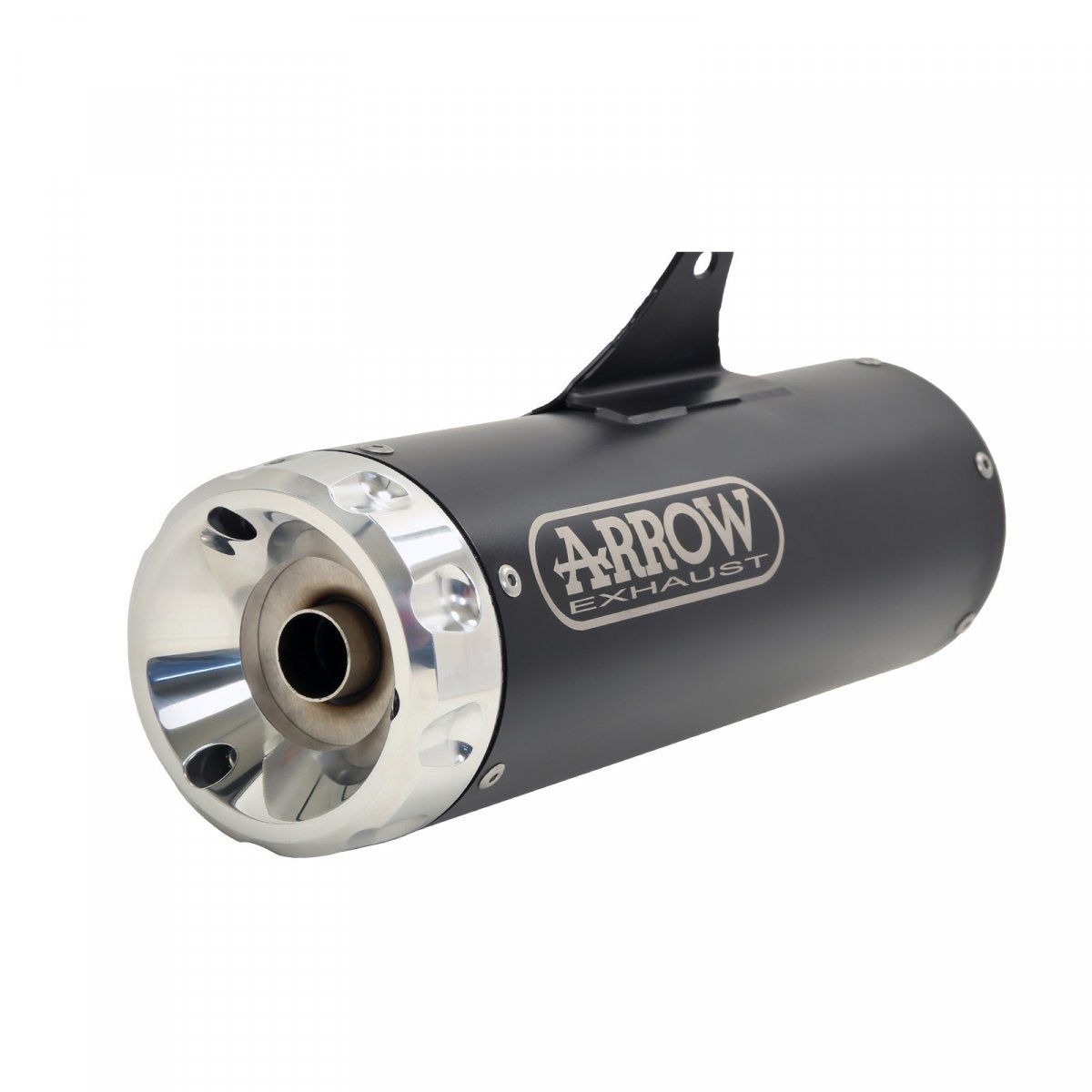 Escape ARROW Rebel homologado en aluminio negro con tapa en aluminio para HONDA CL 500 23-24 - vista 1