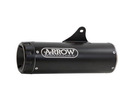 Escape ARROW Rebel homologado en aluminio negro con tapa en aluminio negro para HONDA CL 500 23-24 - vista 1