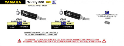 Catalizador ARROW 11055KZ para YAMAHA TRICITY 300 21-24 | X-MAX 300 21-24