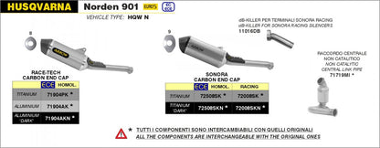 Escape ARROW Sonora no homologado en titanio para KTM 790 ADVENTURE 2024 | 890 ADVENTURE  | 890 SMT 23-24 | HUSQVARNA NORDEN 901 22-23 - vista 5