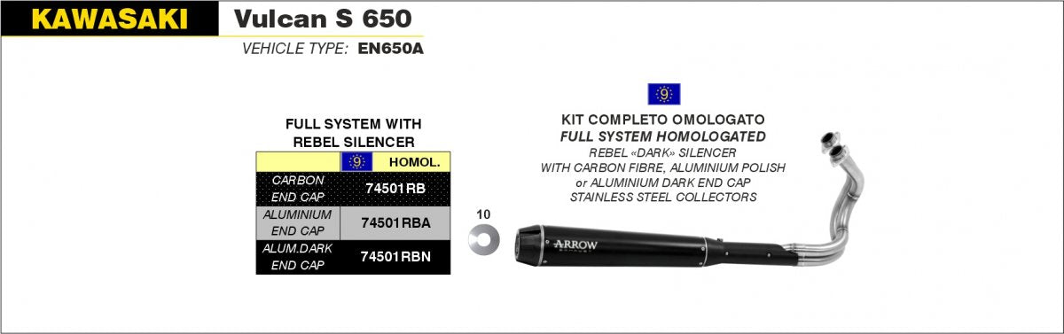Catalizador ARROW 11071KZ para Kawasaki - vista 2