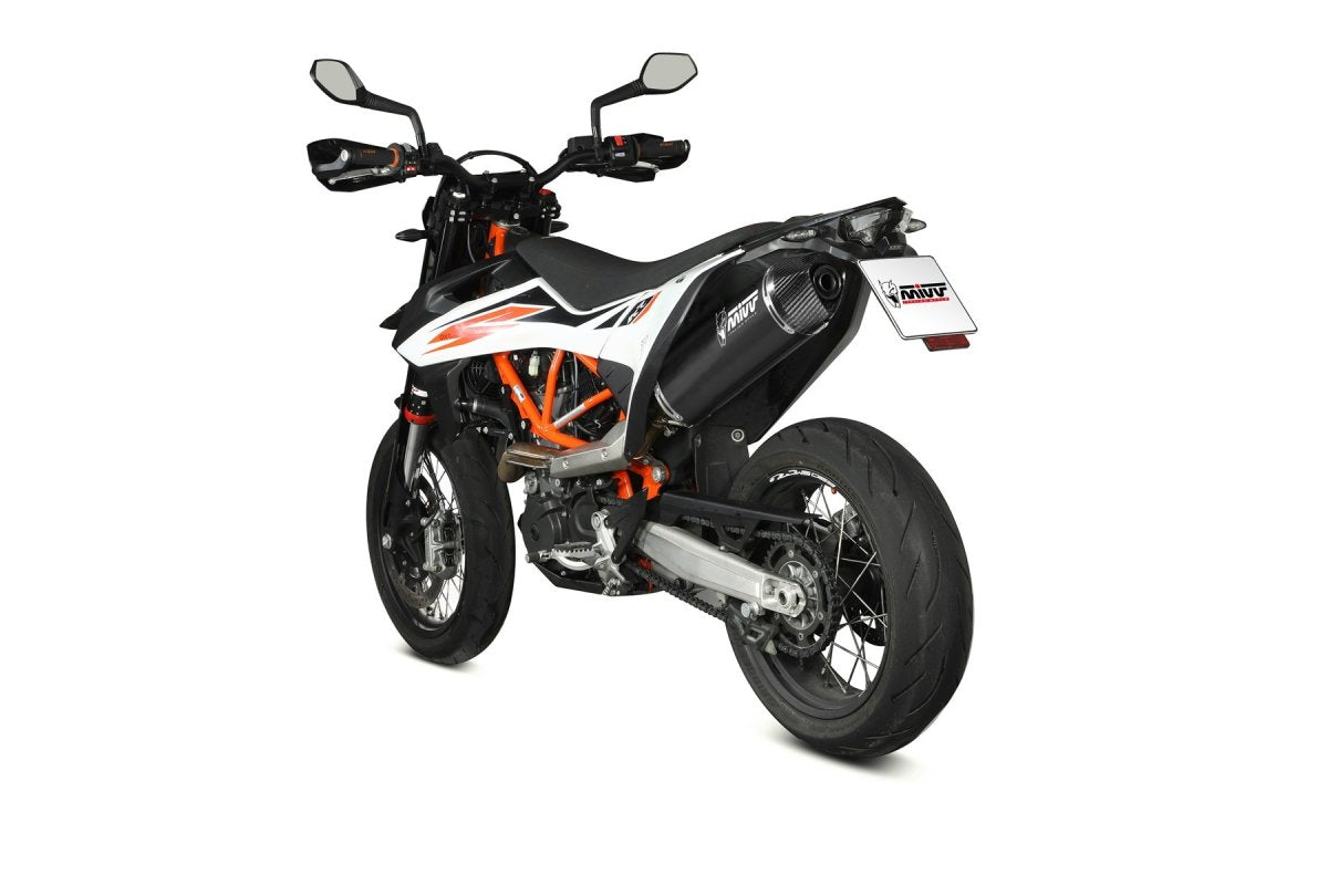Escape homologado Mivv STR-1 en Acero negro para KTM 690 Enduro / R 19-20 | 690 SMC / R 19-20