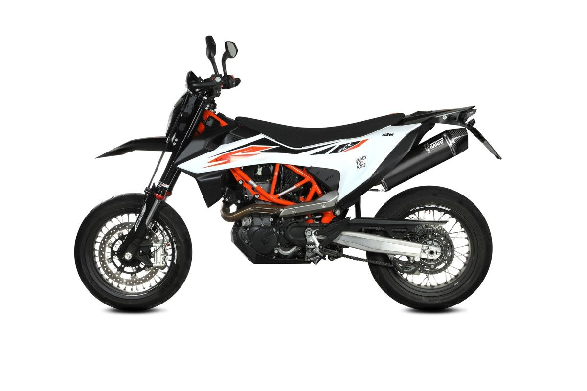 Escape homologado Mivv STR-1 en Acero negro para KTM 690 Enduro / R 19-20 | 690 SMC / R 19-20