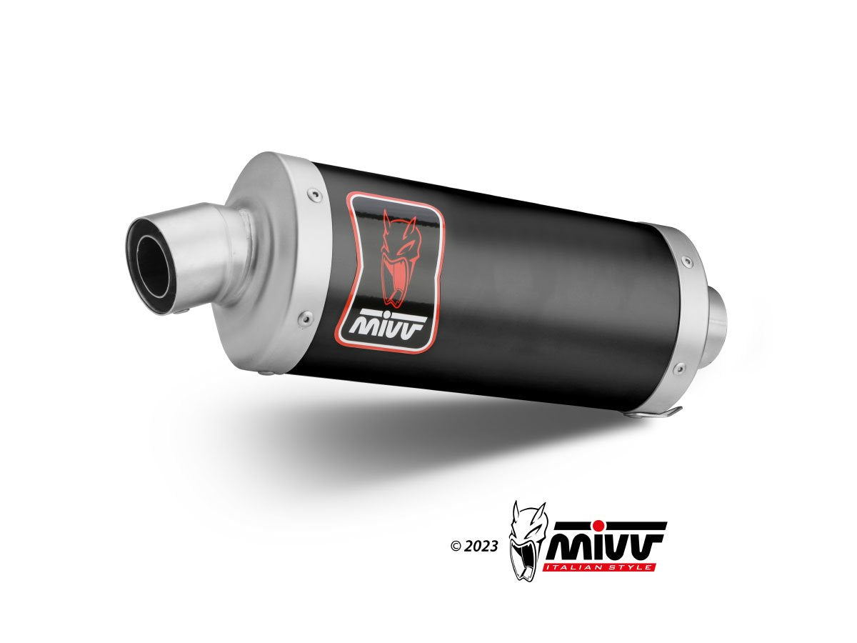 Escape homologado Mivv Dakar en Acero negro para KTM 890 Adventure / R / Rally 20-26 | 790 Adventure / R / Rally 19-26