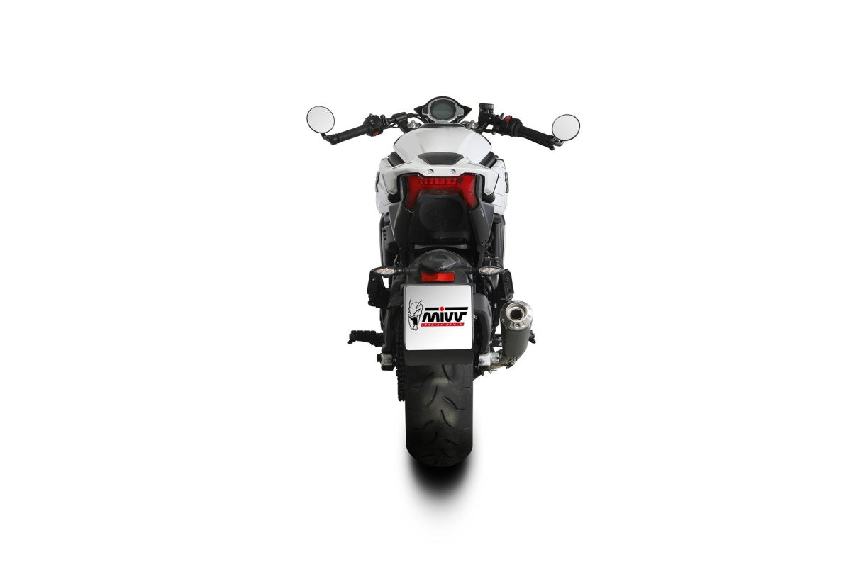 Escape homologado Mivv X-M1 en Acero negro para CF Moto 700 CL-X Heritage 23-26 - vista 4
