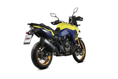 Escape homologado Mivv Speed Edge en Acero negro para Suzuki DL 800 V-STROM 23-26