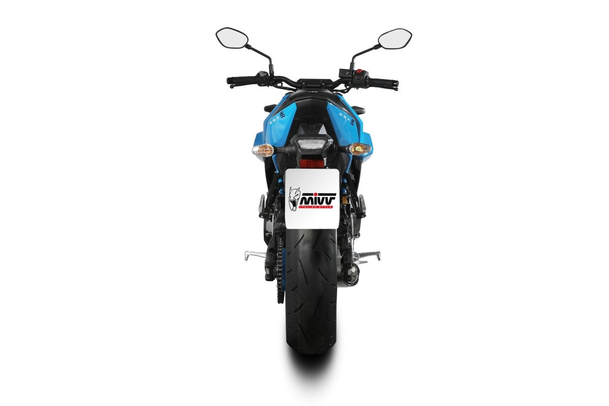 Escape completo no homologado Mivv X-M5 en Acero negro para Suzuki GSX-8S 22-24 | GSX-8R 2024