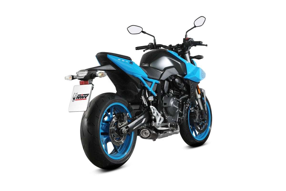 Escape completo no homologado Mivv X-M5 en Acero negro para Suzuki GSX-8S 22-24 | GSX-8R 2024
