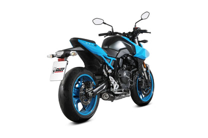Escape completo no homologado Mivv X-M5 en Acero negro para Suzuki GSX-8S 22-24 | GSX-8R 2024
