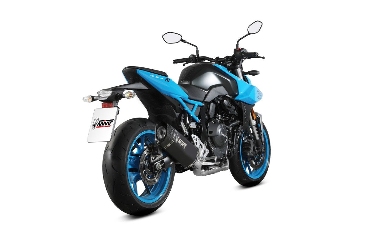 Escape completo homologado Mivv SR-1 en Acero negro para Suzuki GSX-8S 22-24 | GSX-8R 2024