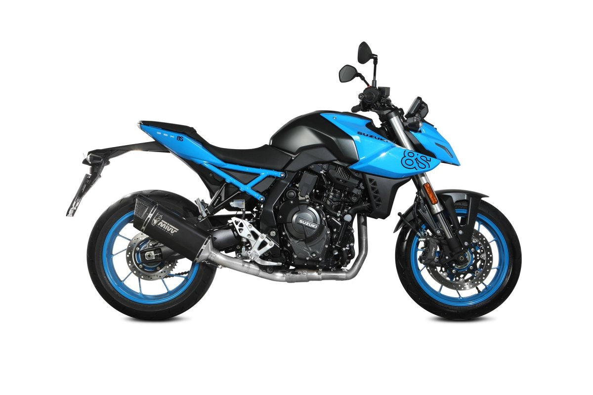 Escape completo homologado Mivv SR-1 en Acero negro para Suzuki GSX-8S 22-24 | GSX-8R 2024