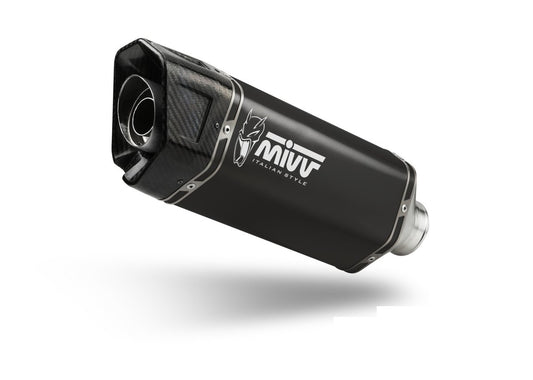 Escape completo homologado Mivv SR-1 en Acero negro para Suzuki GSX-8S 22-24 | GSX-8R 2024
