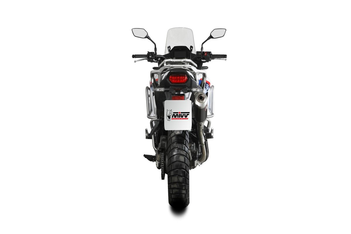 Escape homologado Mivv Dakar en Acero negro para Honda XL 750 Transalp 23-26
